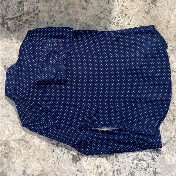 Blue Grey Polka Dots - Express Button Down - Picture 3 of 3